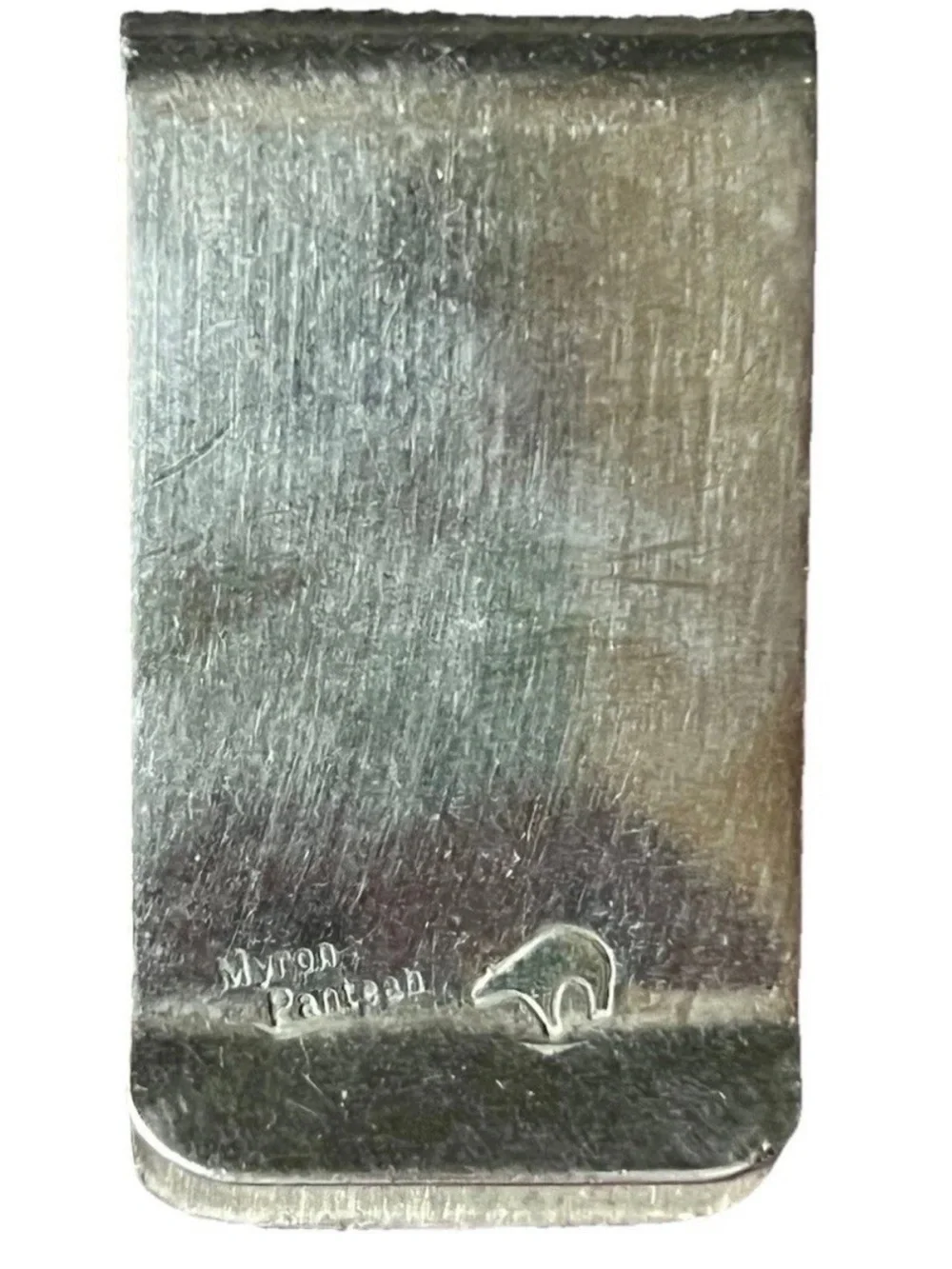 Native American Kokopelli Metal Money Clip - Myron Panteah signed